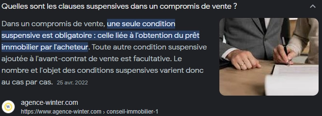 Modèle lettre d'offre d'achat immobilier avec clause suspensive